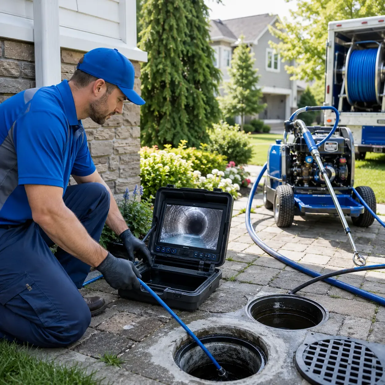 Outdoor drain cleaning professionals serving Bedford, NH