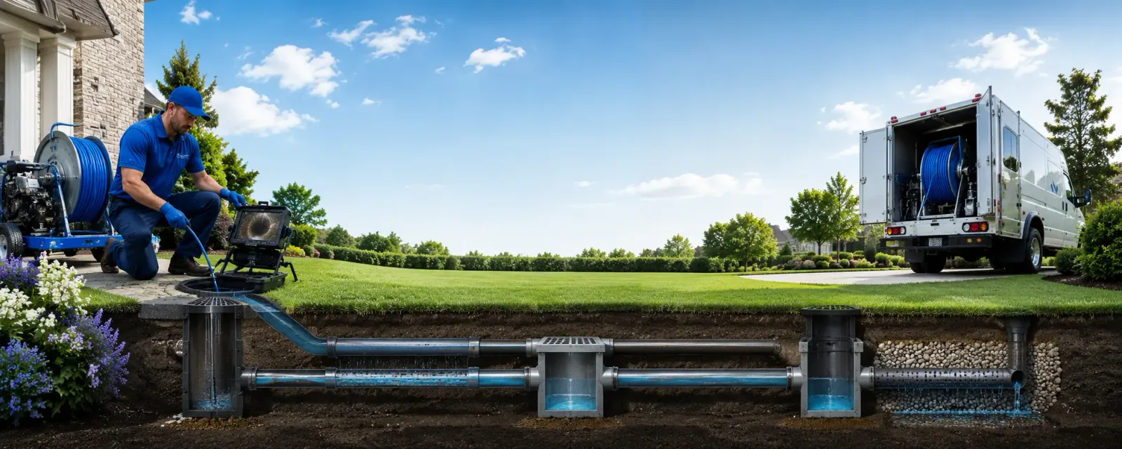 Outdoor drain cleaning information for Bedford, NH